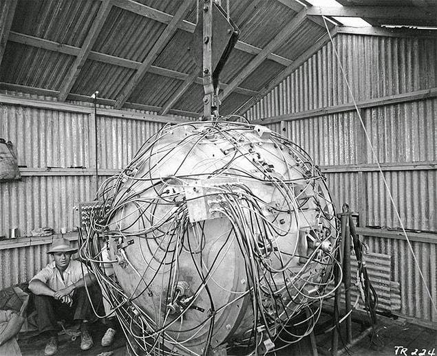 47. "The Gadget," the first atomic bomb. | 1945
