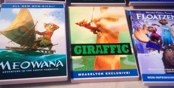 8. А в "Зверополис" вы можете наблюдать "переделанные" мультики Disney: "Моана", "Холодное сердце 2"