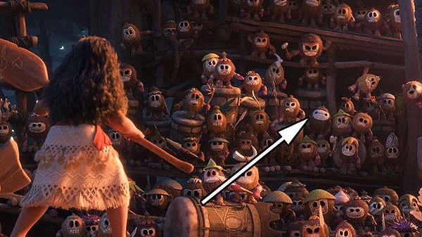 11. А Бэймакса из "Город героев" можно заметить в "Моана"