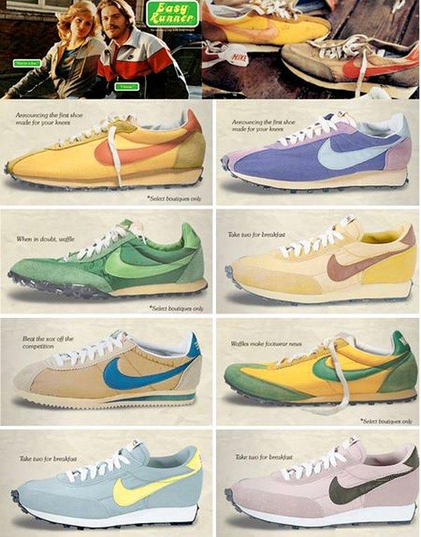 Nike, Amerika’da her hafta sonu çıkardığı sınırlı sayılı ayakkabıların reklamını çok iyi yaparak spor mağazaları önünde uzun kuyruklar oluşmasını sağladı.
