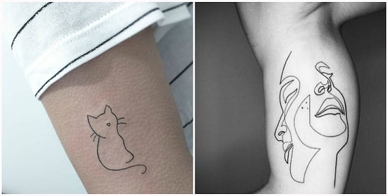 19 простых и элегантных татуировок в одну линию: ради такого можно и потерпеть