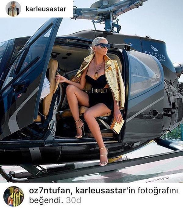 3. Fenerbahçeli Ozan Tufan, Beşiktaşlı futbolcu Tosic'in eşi Jelena Karleuša'nın Instagram'da bir fotoğrafını beğenmişti.