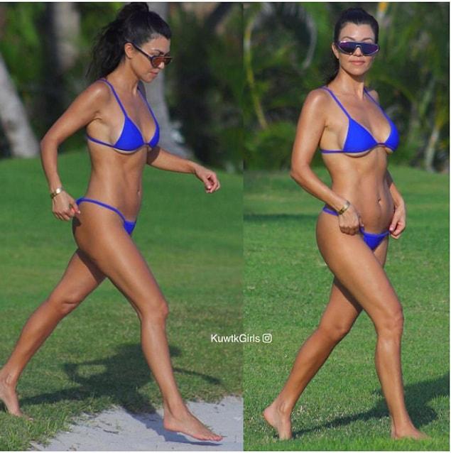 We were sure that she did this on purpose when we checked out the other bikinis she wore.