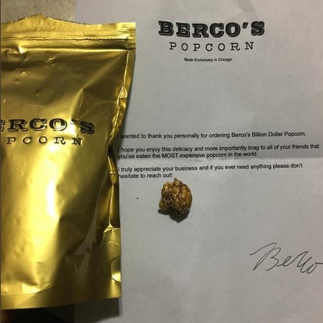 5. Billion Dollar Popcorn at Berco's, Chicago — $5 a kernel/$250 a tin