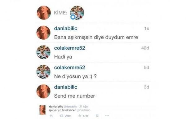 Hatta internet fenomeni Danla Bilic, Türk futbolcuları bu yolla tiye almıştı.