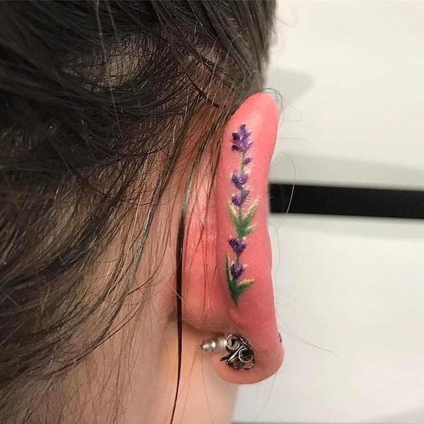 2. Kulak dövmeleri, Instagram aracılığı ile patlayan yeni bir akım durumunda.