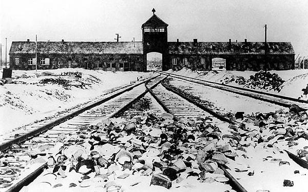 2. Soykırım boyunca yaşamını yitiren her altı Yahudi'den biri Auschwitz'de ölmüştür.