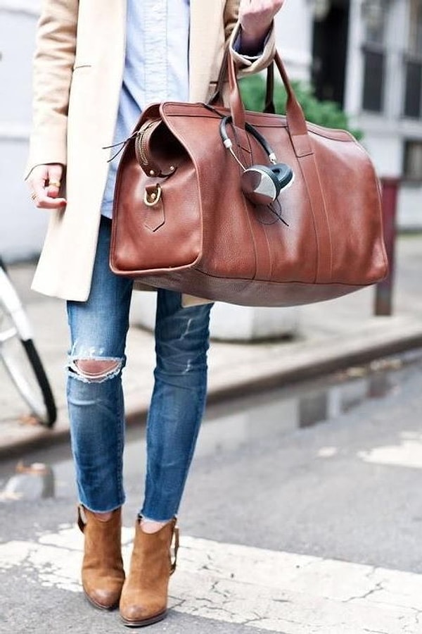 15. Уикендер (Weekender bag, баррел бэг)