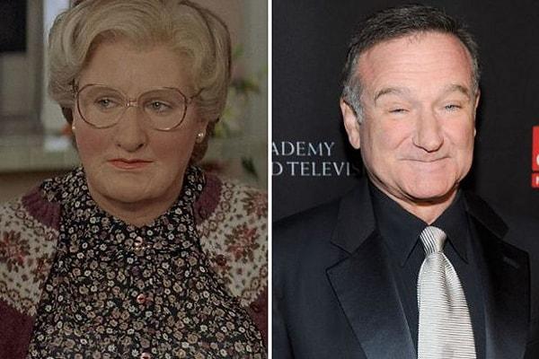 10. Robin Williams da filmin içinde kılık değiştirerek bir kadını canlandıranlardan...