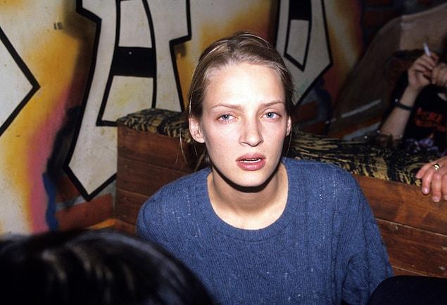 21. Uma Thurman at Z Bar, 1994.