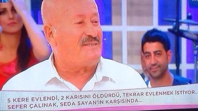 Televizyonda ne işi olduğunu hala anlayamadığımız Sefer Çalınak