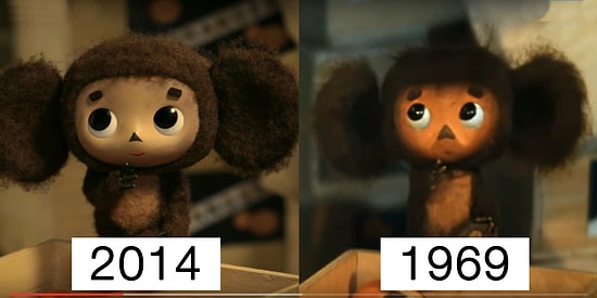 Сравнение японского Чебурашки 2014 года с оригиналом 1969 года
