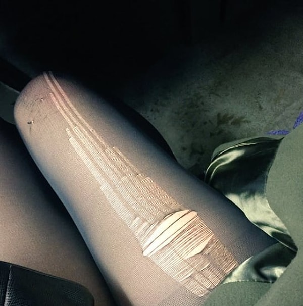 9. Колготки, намеренно порванные, считались признаком крутости