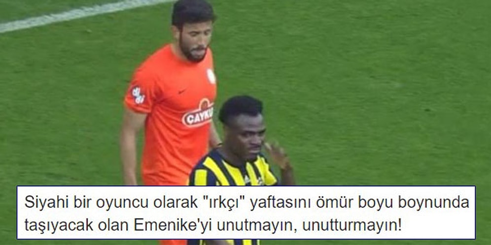 Emenike'nin Rakibine 'Kokuyorsun' Hareketiyle Irkçılık Yapmasını Eleştiren Her Renkten 15 Kişi
