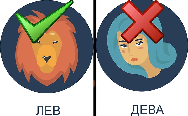 Идеальный партнер: Лев. Ужасный партнер: Дева.