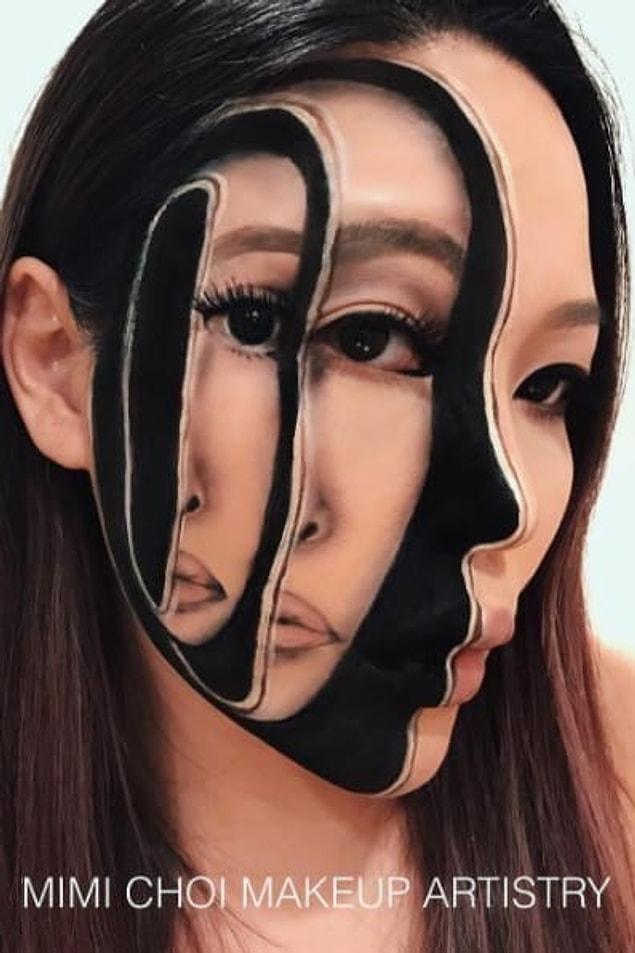 You may think that Choi must be a very experienced makeup artist, but she's only been doing this for three years.