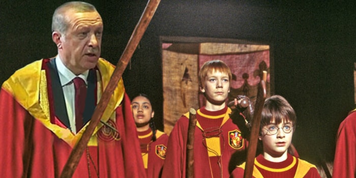 Cumhurbaşkanı Erdoğan'ın Gryffindor Üniformasına Mizah Asasını Kaldıran 15 Kişi