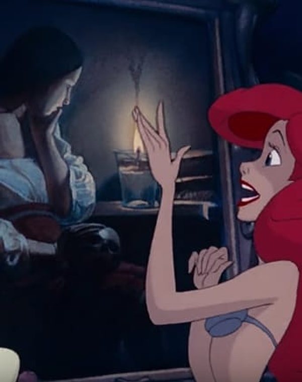 6. В сцене песни "Part of Your World" Ариэль смотрит на картину Жоржа де Латура "Скорбящая Магдалина".