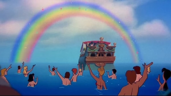 13. Интересно, что цвета радуги расположены правильно, но в обратном порядке.