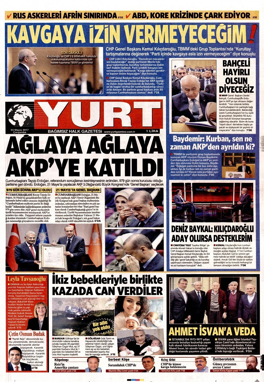 Hangi Gazete, Nasıl Manşet Attı? 'Partili Cumhurbaşkanı' İlk Sayfalarda