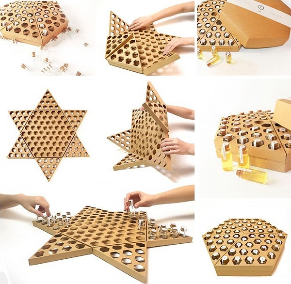 3. Упаковка для меда, которую еще и можно использовать для игры в китайские шашки. Дизайн — Funny Honey