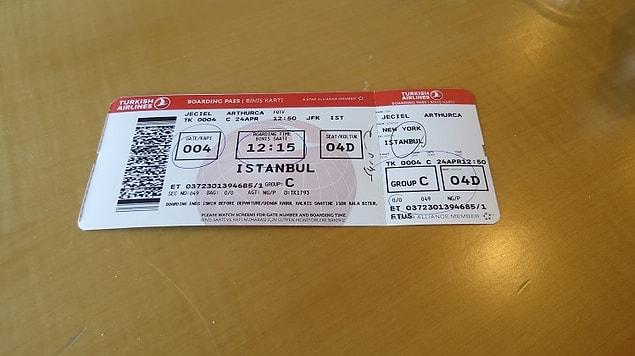 10. Pictures of your plane tickets.