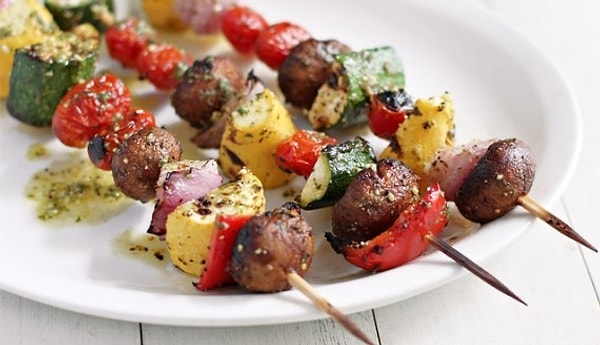 9. Веганский шашлык с грибами