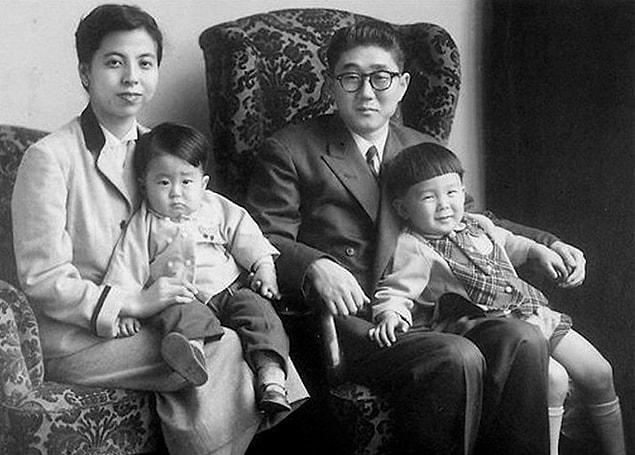 3. A Young Shinzo Abe, Japan’s Prime Minister (bottom Left) Pictured With His Family In 1956