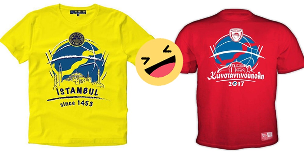 Olympiakos'un Final Four İçin Hazırladığı Tişörte Fenerbahçe'den Cevap Gecikmedi