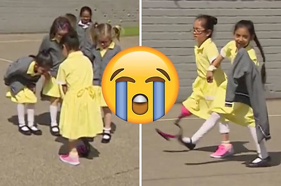 Sporcu Proteziyle Gittiği Okulda Arkadaşları Tarafından Karşılanan Kızın Duygu Yüklü Anları