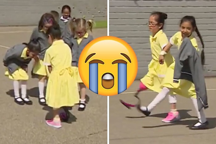 Sporcu Proteziyle Gittiği Okulda Arkadaşları Tarafından Karşılanan Kızın Duygu Yüklü Anları