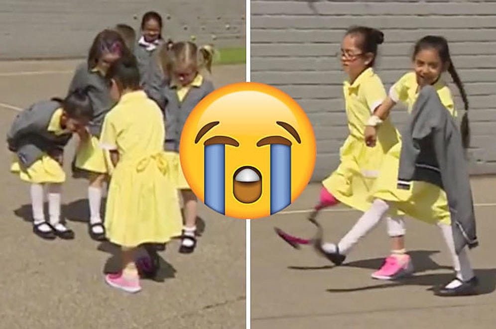 Sporcu Proteziyle Gittiği Okulda Arkadaşları Tarafından Karşılanan Kızın Duygu Yüklü Anları