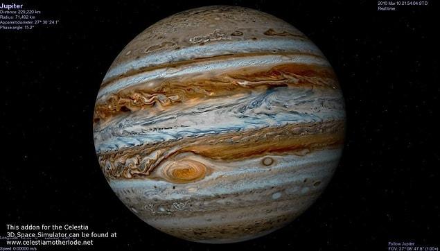 8. There's a Great Cold Spot in Jupiter's upper atmosphere.