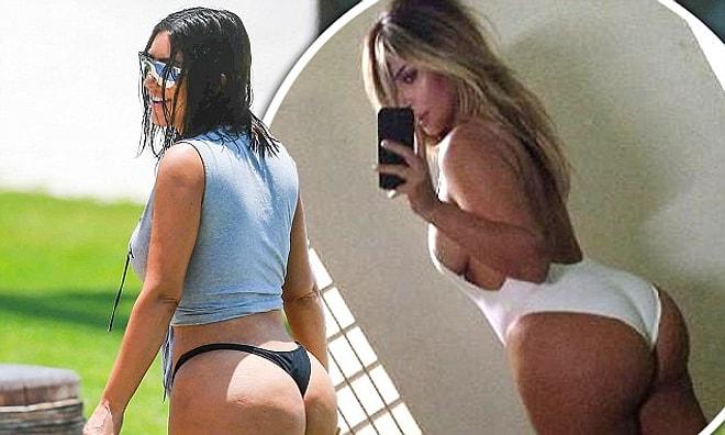 Kim Kardashian'a 100.000 Instagram Takipçisi Kaybettiren Photoshopsuz Kalça Fotoğrafı