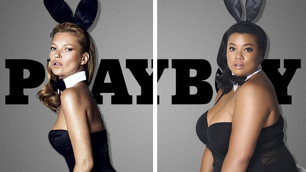 Yürek Hoplatan Playboy Güzellerinin Pozlarını Kilolu Kadınlar Taklit Ederse