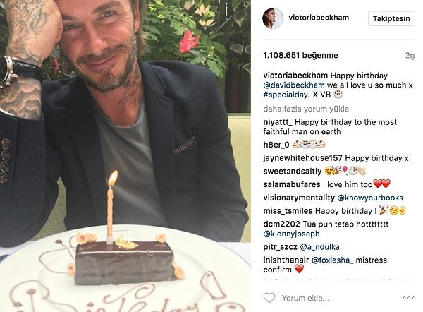 1. Victoria Beckham, 46 yaşına giren eşi David Beckham'ın doğum gününü oldukça mütevazi bir yemekle kutladı.