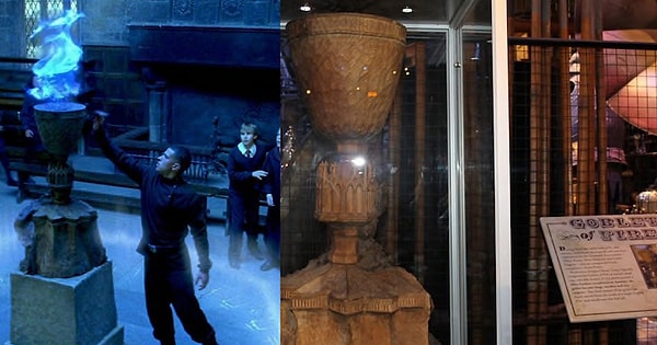 17. Кубок Огня достигает более 1,5 м в высоту и сделан вручную из английского вяза.