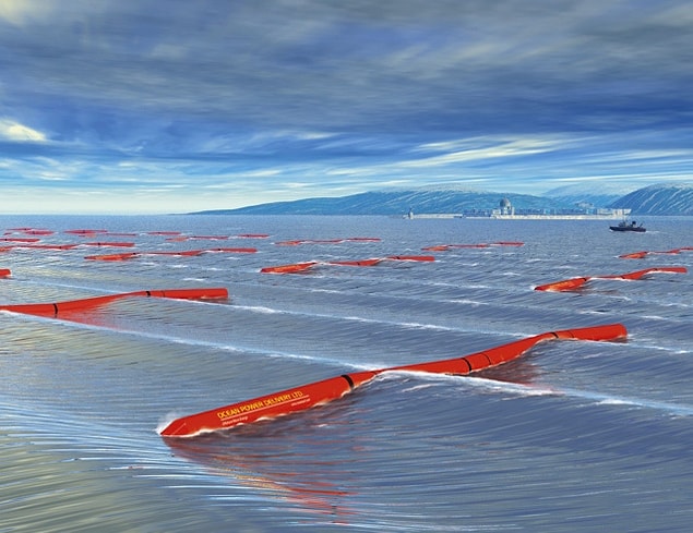 Yöntemlerden biri: Pelamis Dalga Enerjisi Dönüştürücüsü