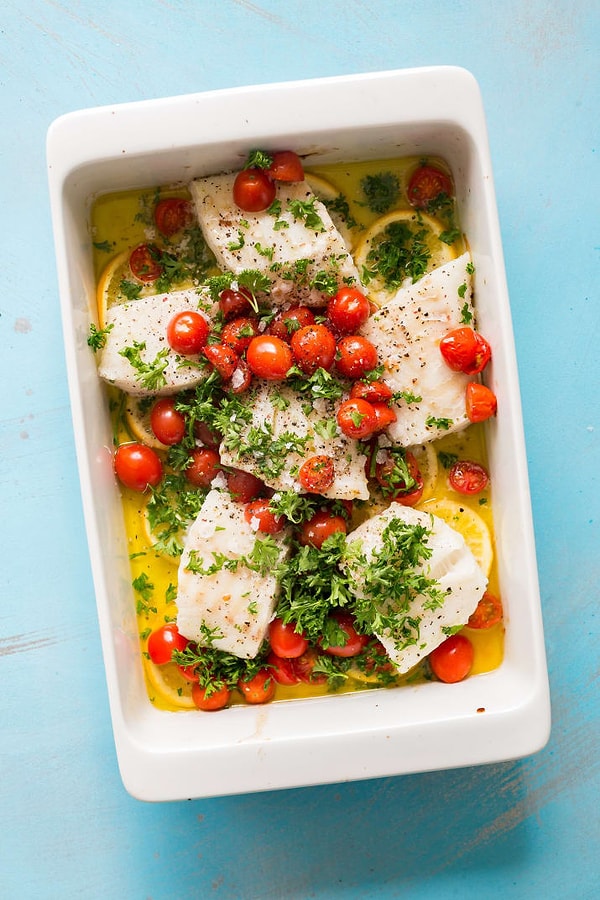 11. Треска с томатами