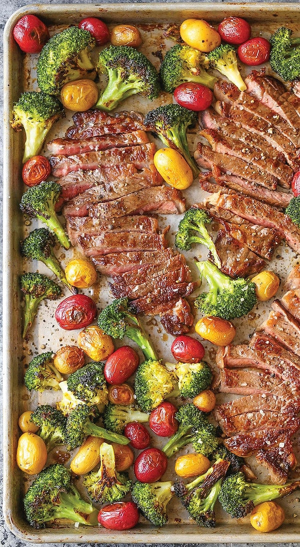 15. Стейк в духовке с овощами