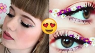 Baharın Gelişiyle Çiçek Aşkı Kabaranlara Yepyeni Trend: Rengarenk Çiçekli Eyeliner