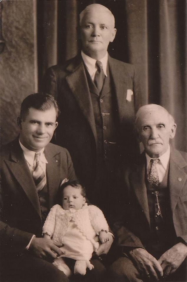 16. "My mom just showed me this picture of "4 Generations," taken in 1933. My grandpa is the baby."