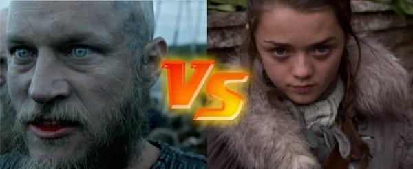 2. En ölümcül bakış düellosu: Ragnar Lothbrok vs. Arya Stark