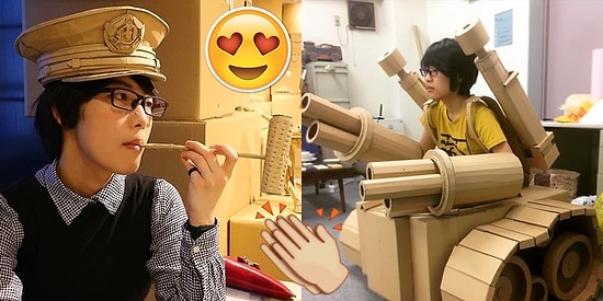 Boş Karton Kutularla Heykellere Bambaşka Bir Anlam Kazandıran Japon Sanatçıdan 26 Eser