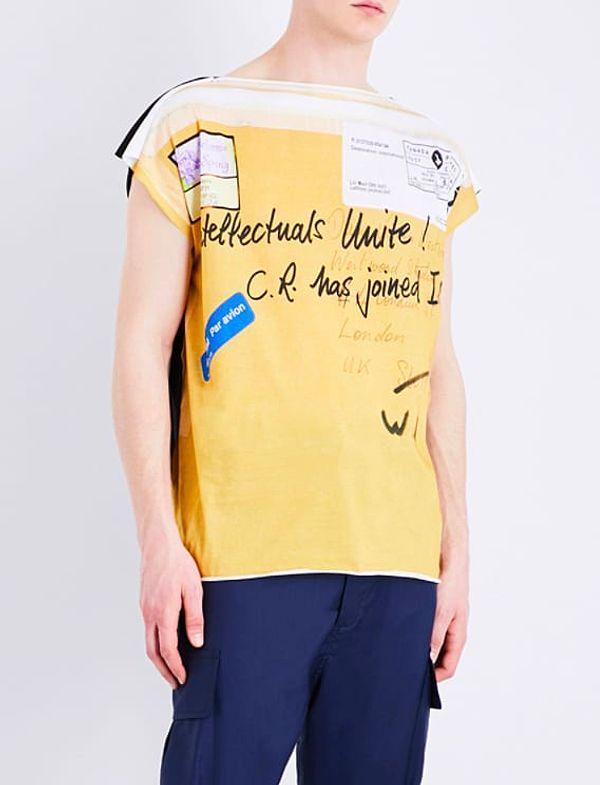 11. In 2017, you can pay $213 (£165) for a t-shirt that makes you look like you need a first class stamp before the mailman tries to shove you through a letterbox.