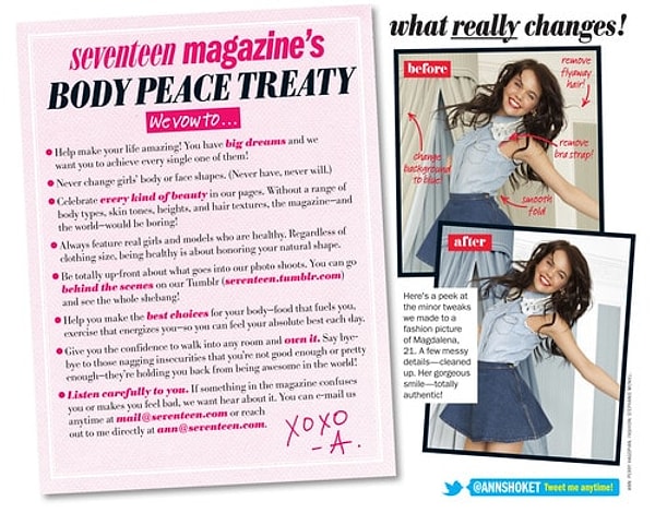 Главный редактор Энн Шокет даже написала статью для чего они используют Photoshop