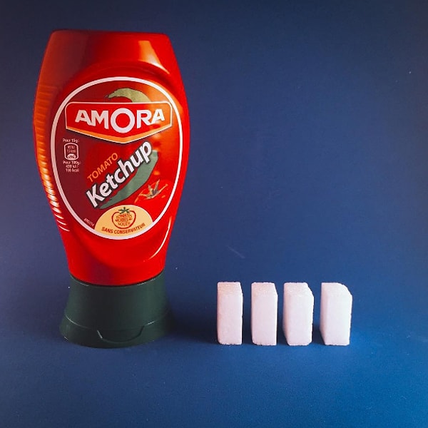 15. Кетчуп (100 г): 20 г сахара