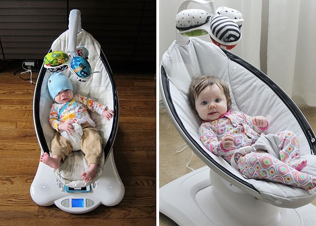 22. Annelerin doğal hareketlerini taklit eden bebek koltuğu