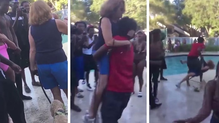 Fazla Sesten Rahatsız Olduğu İçin Gittiği Partide Gençler Tarafından Havuza Atılan Kadın