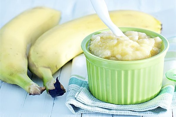 2. Банановое пюре вместо масла